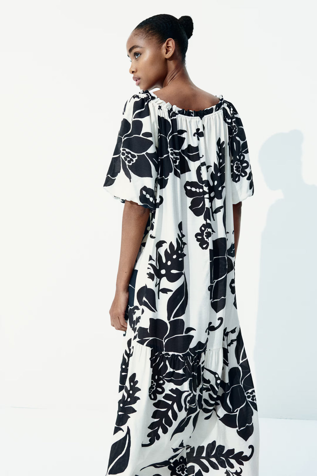 Drawstring-detail dress