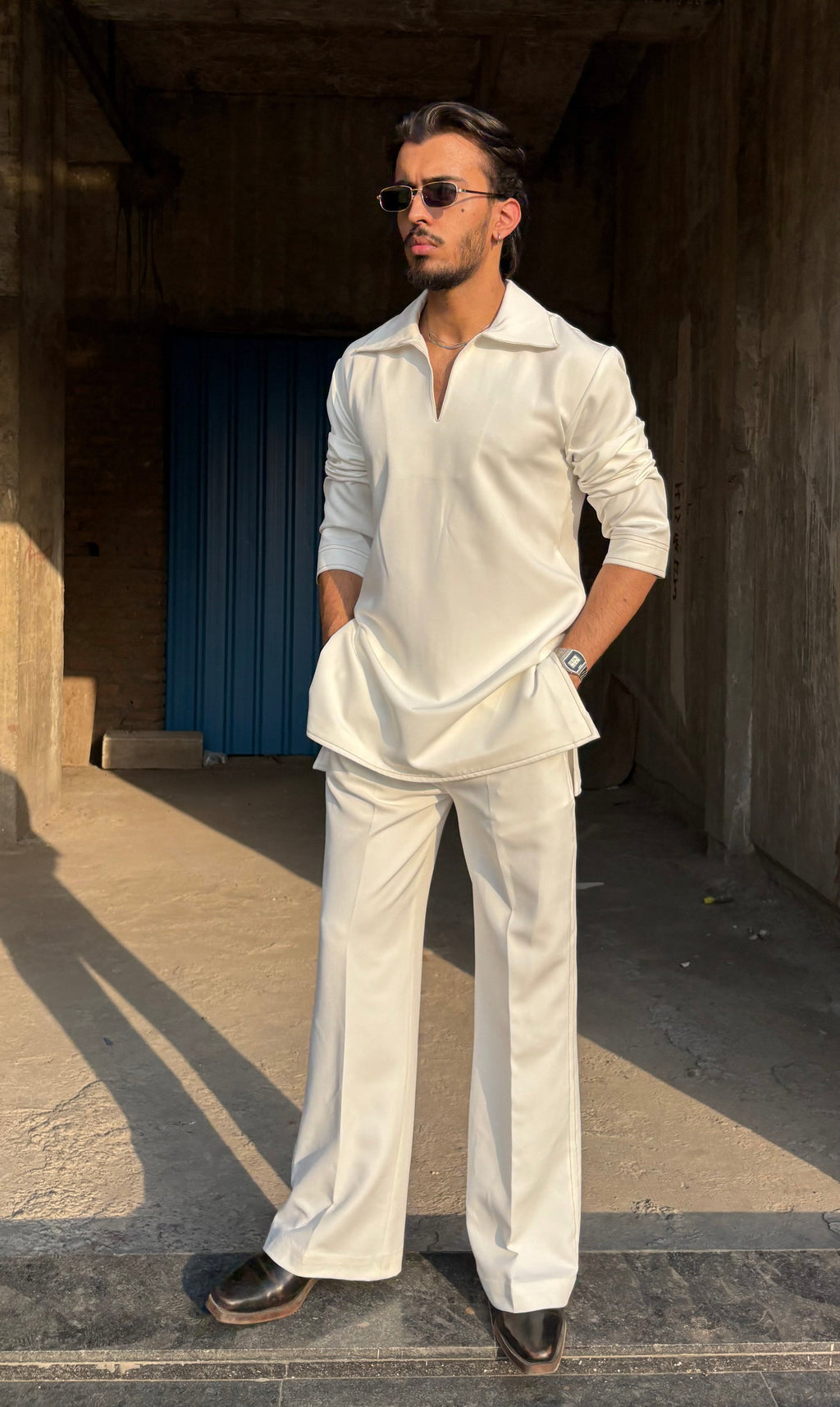 White Classic Kurta Co-ord