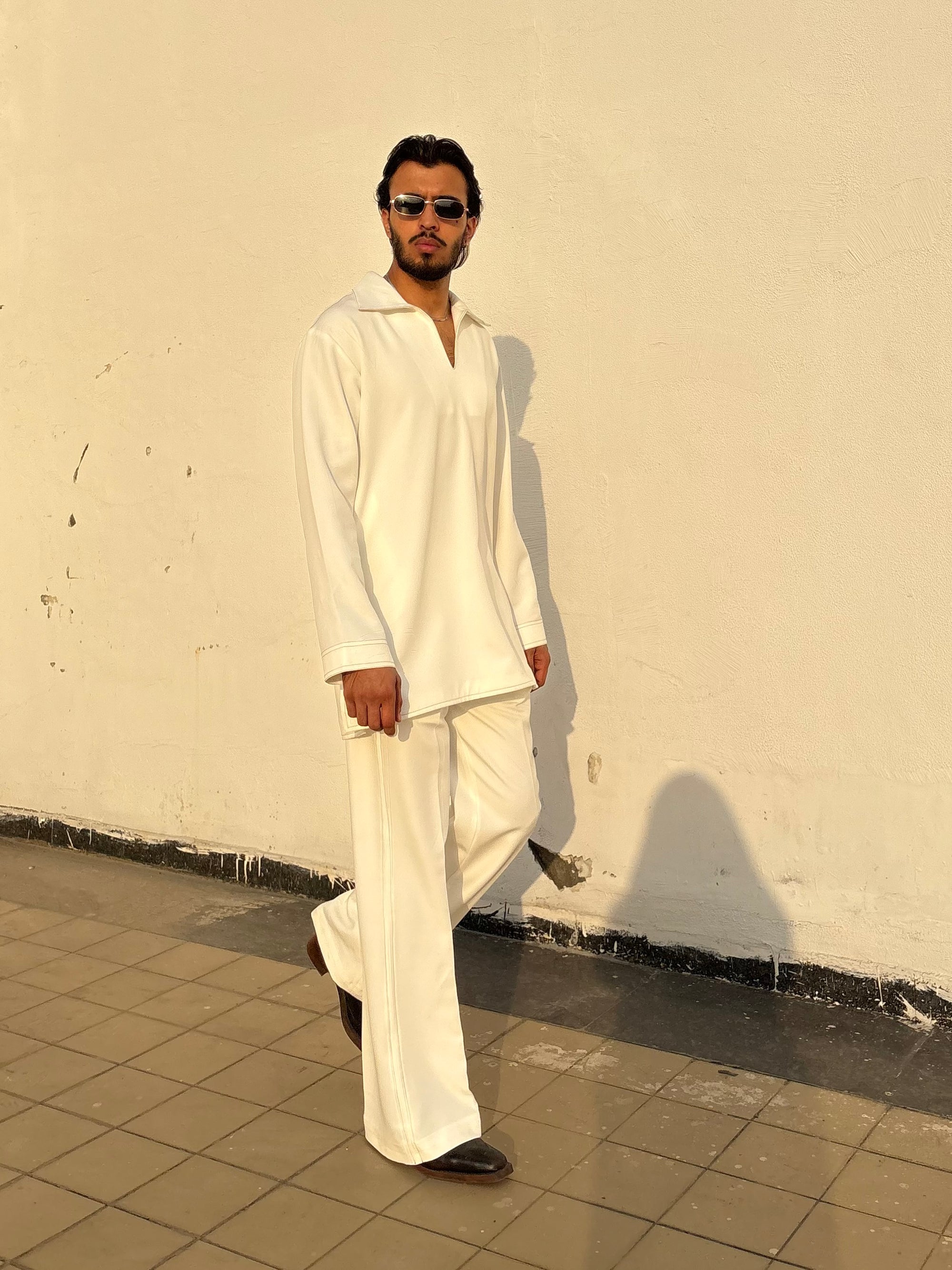 White Classic Kurta Co-ord