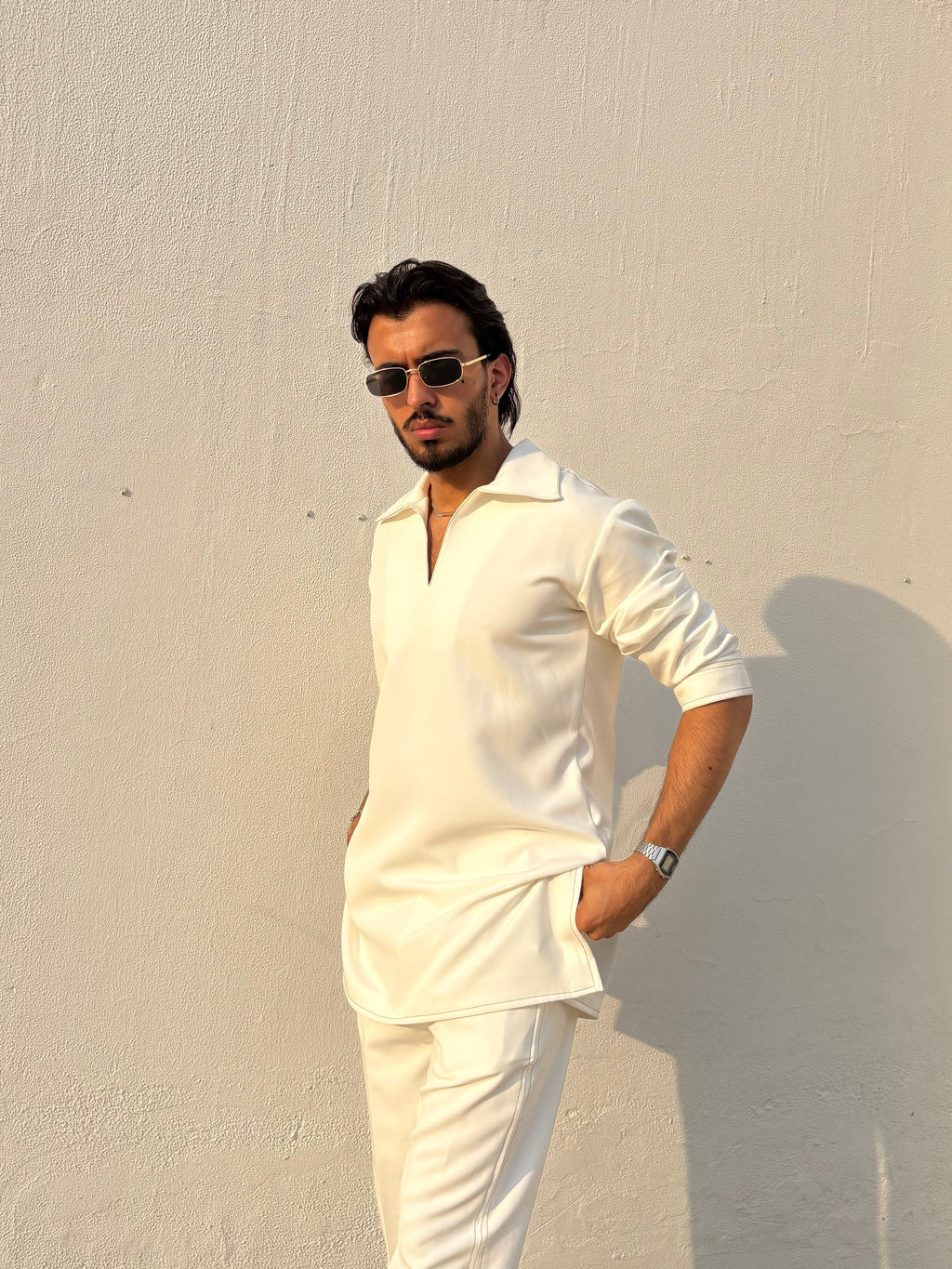 White Classic Kurta Co-ord