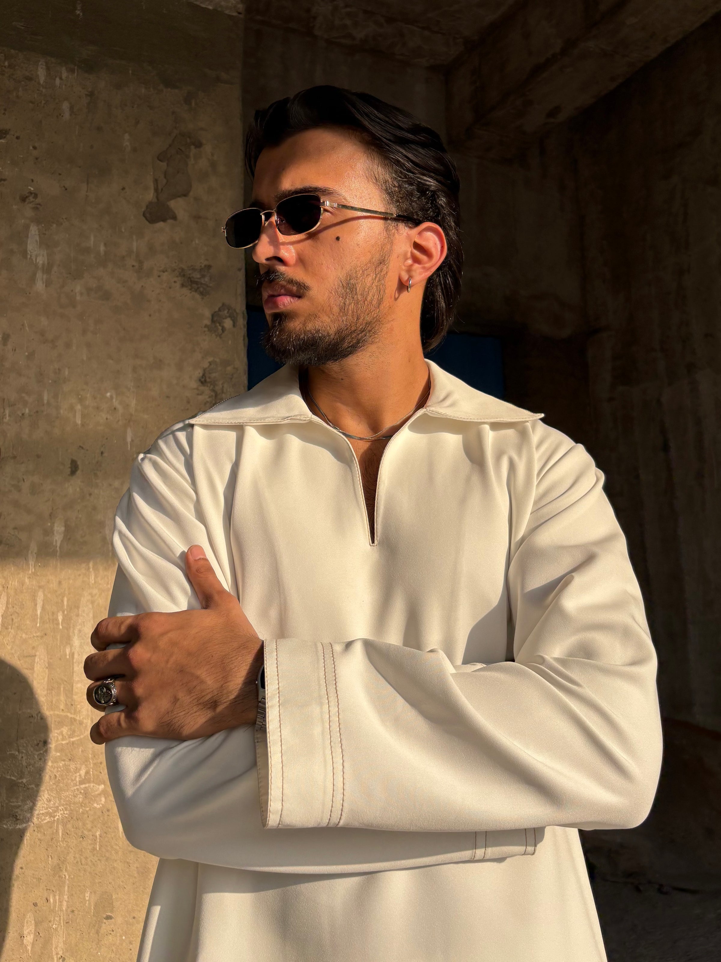 White Classic Kurta Co-ord