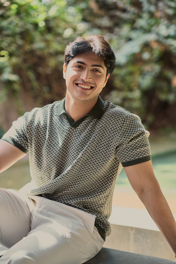 Jazra Green Old Money Polo