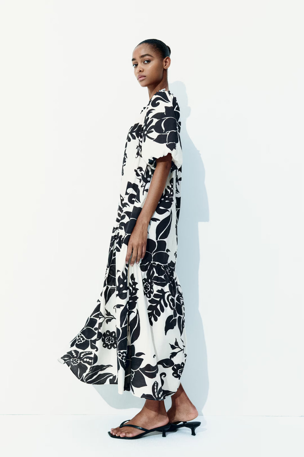 Drawstring-detail dress